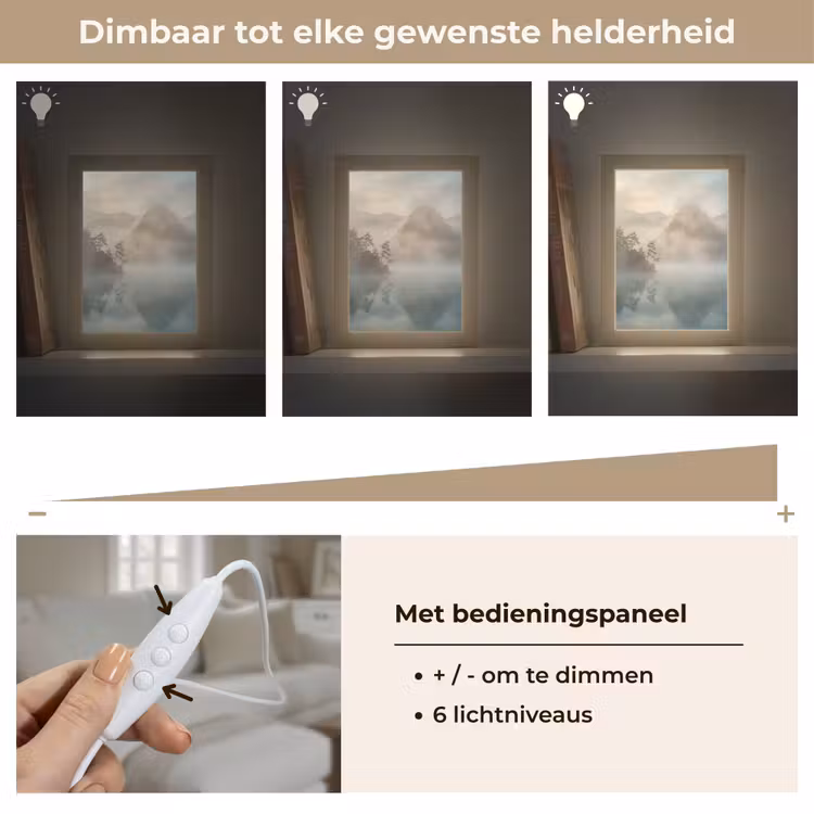 Gepersonaliseerde lightbox - Landschap - Bergen - Mist - Water - Natuur — 8
