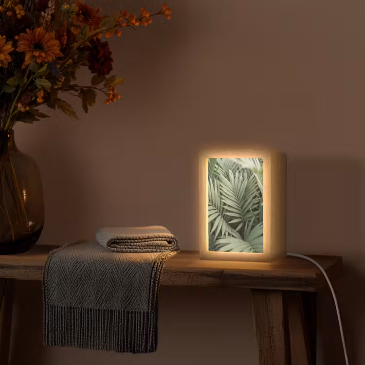 Gepersonaliseerde lightbox - Plant - Palmbladeren - Natuur - Groen — 3