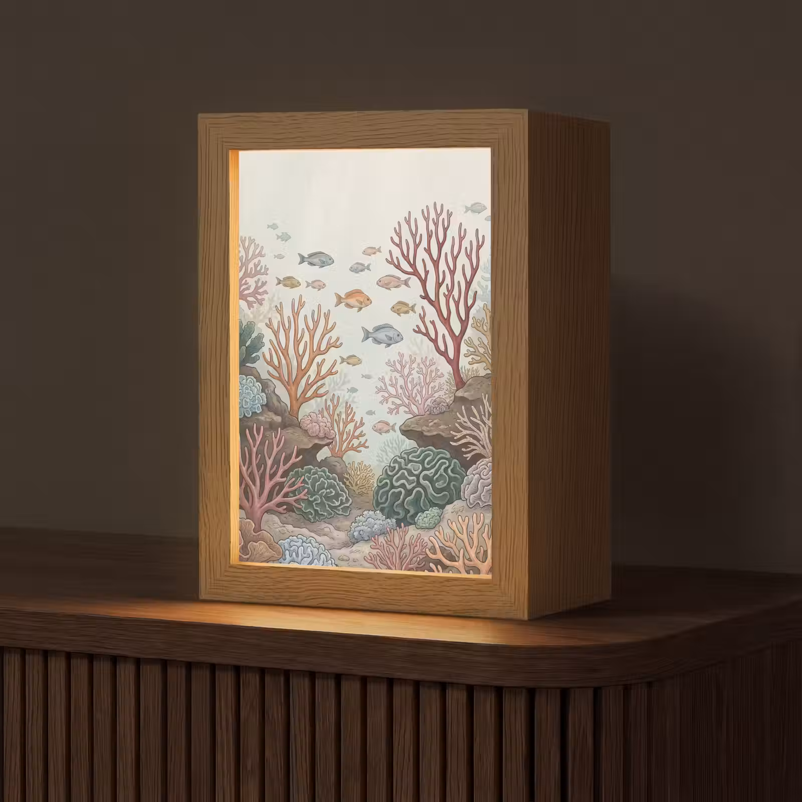 Gepersonaliseerde lightbox - Onderwater - Koraal - Vis - Natuur — 1
