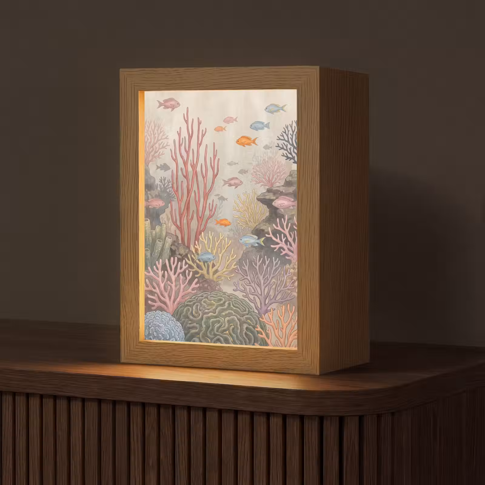 Gepersonaliseerde lightbox - Vis - Koraalrif - Onderwaterwereld - Illustratie — 1