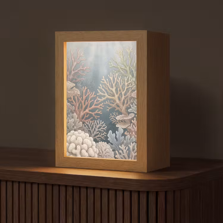 Gepersonaliseerde lightbox - Koraal - Zeeleven - Onderwater - Illustratie - Natuur — 1