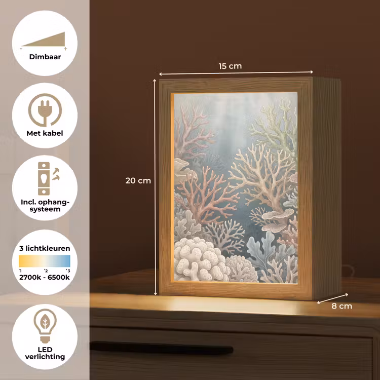 Gepersonaliseerde lightbox - Koraal - Zeeleven - Onderwater - Illustratie - Natuur — 7