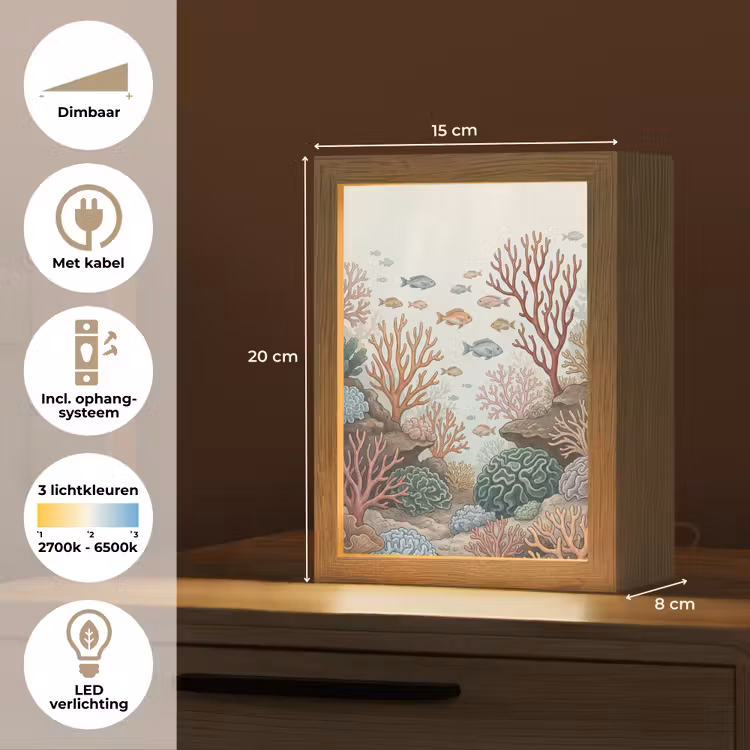 Gepersonaliseerde lightbox - Onderwater - Koraal - Vis - Natuur — 7