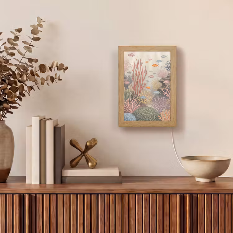 Gepersonaliseerde lightbox - Vis - Koraalrif - Onderwaterwereld - Illustratie — 4