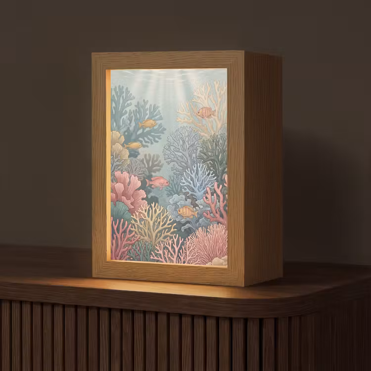 Gepersonaliseerde lightbox - Zee - Koraal - Vis - Natuur - Kleurrijk — 1