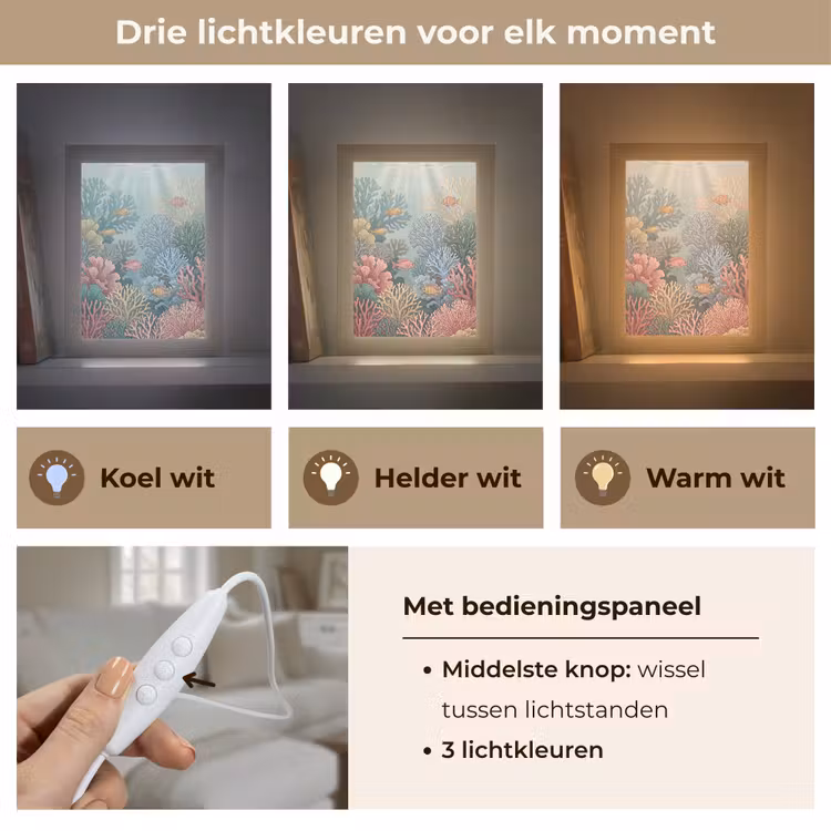 Gepersonaliseerde lightbox - Zee - Koraal - Vis - Natuur - Kleurrijk — 6
