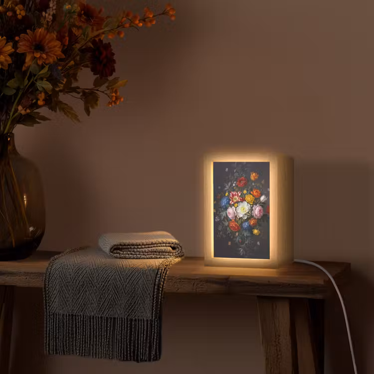 Gepersonaliseerde lightbox - Bloemen - Boeket - Klassiek - Kleurrijk - Natuur — 3