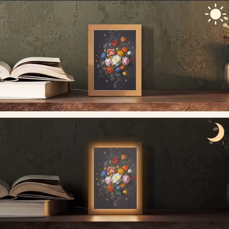 Gepersonaliseerde lightbox - Bloemen - Boeket - Klassiek - Kleurrijk - Natuur — 5