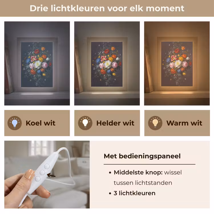 Gepersonaliseerde lightbox - Bloemen - Boeket - Klassiek - Kleurrijk - Natuur — 6