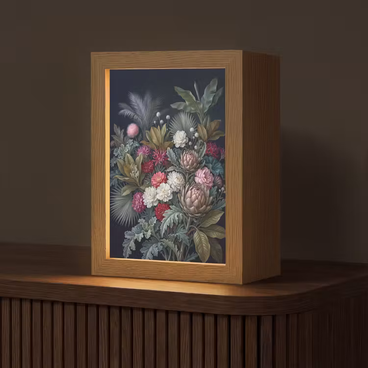 Gepersonaliseerde lightbox - Planten - Tropisch - Botanisch - Donker - Groen — 1