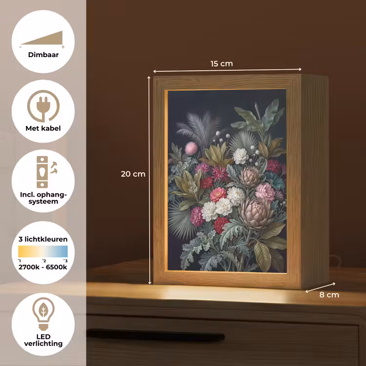 Gepersonaliseerde lightbox - Planten - Tropisch - Botanisch - Donker - Groen — 7
