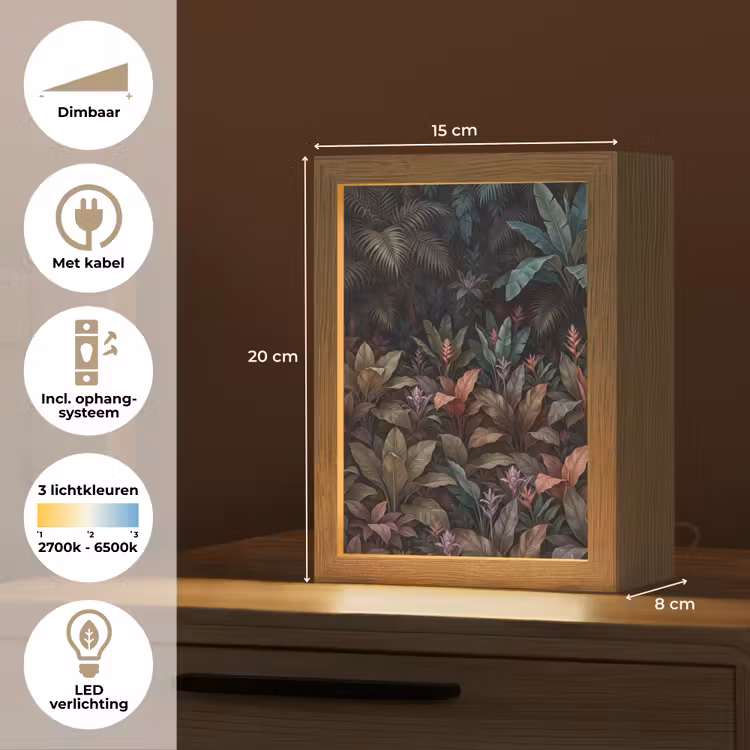 Gepersonaliseerde lightbox - Planten - Tropisch - Jungle - Donker - Natuur — 7