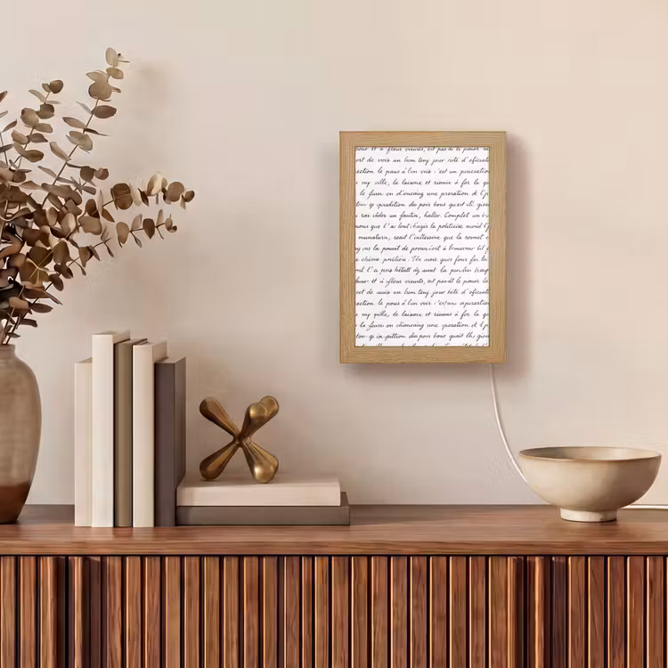 Gepersonaliseerde lightbox - Tekst - Handschrift - Klassiek - ZwartWit — 4