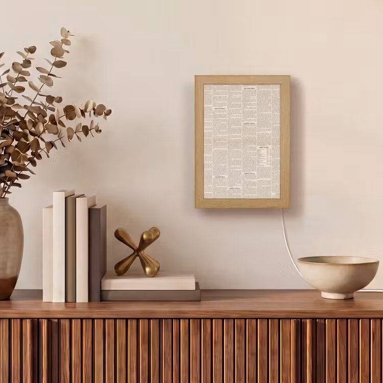 Gepersonaliseerde lightbox - Krant - Nieuws - Historisch - Vintage - Beige — 4