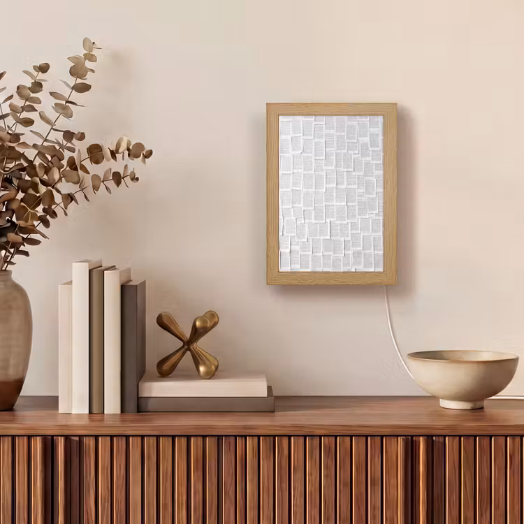 Gepersonaliseerde lightbox - Papier - Overlappend - Textuur - Modern - Wit — 4