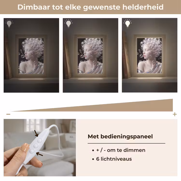 Gepersonaliseerde lightbox - Vrouw - Bellen - Abstract - Kleurrijk — 8