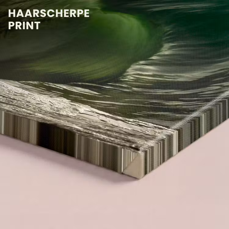 Canvas schilderij - Groene golf aan de Ierse kust — 4