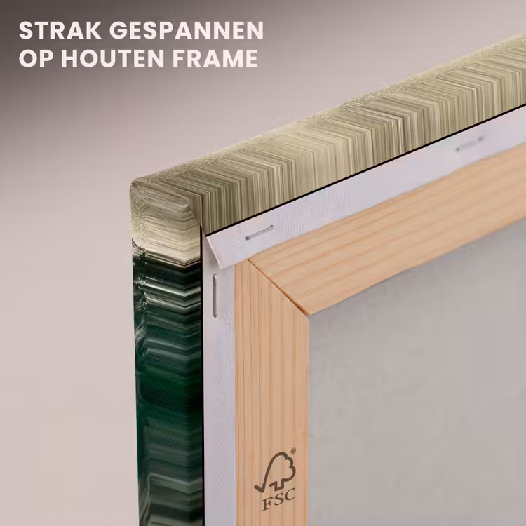 Canvas schilderij - Groene golf aan de Ierse kust — 6