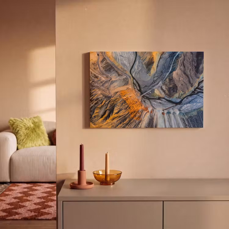 Canvas schilderij - Slingerweg door Chinese bergen — 1