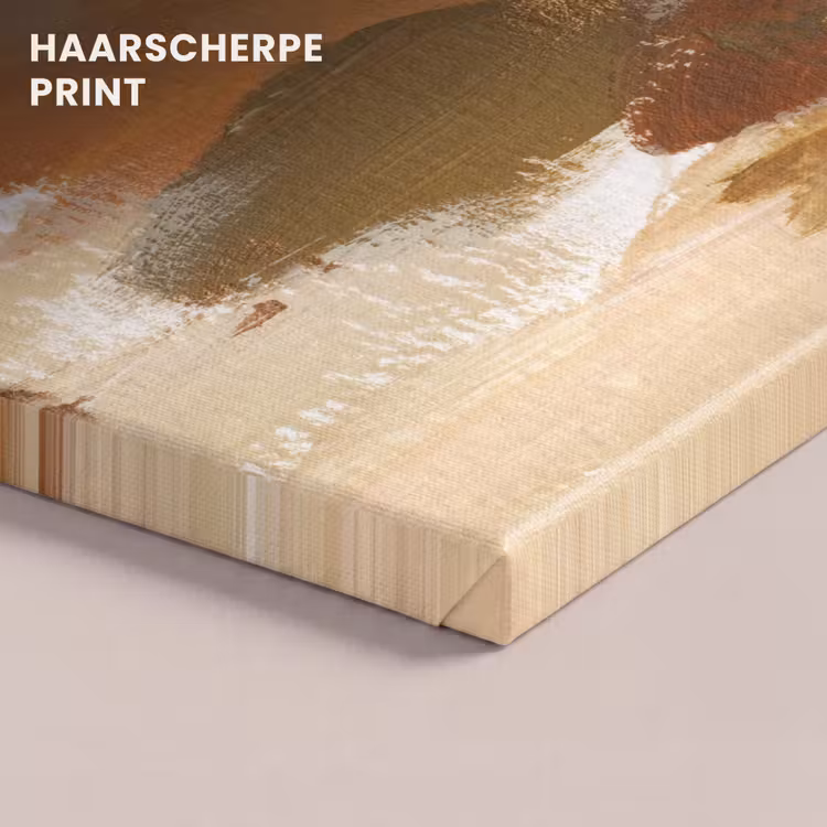 Canvas schilderij - Verf - Groen - Oranje — 5