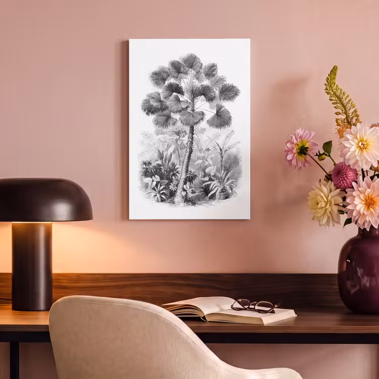 Canvas schilderij - Design - Zwart wit - Natuur — 6