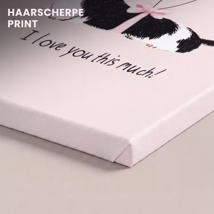 Canvas schilderij - Hond - Teckel - Valentijn - Love — 5