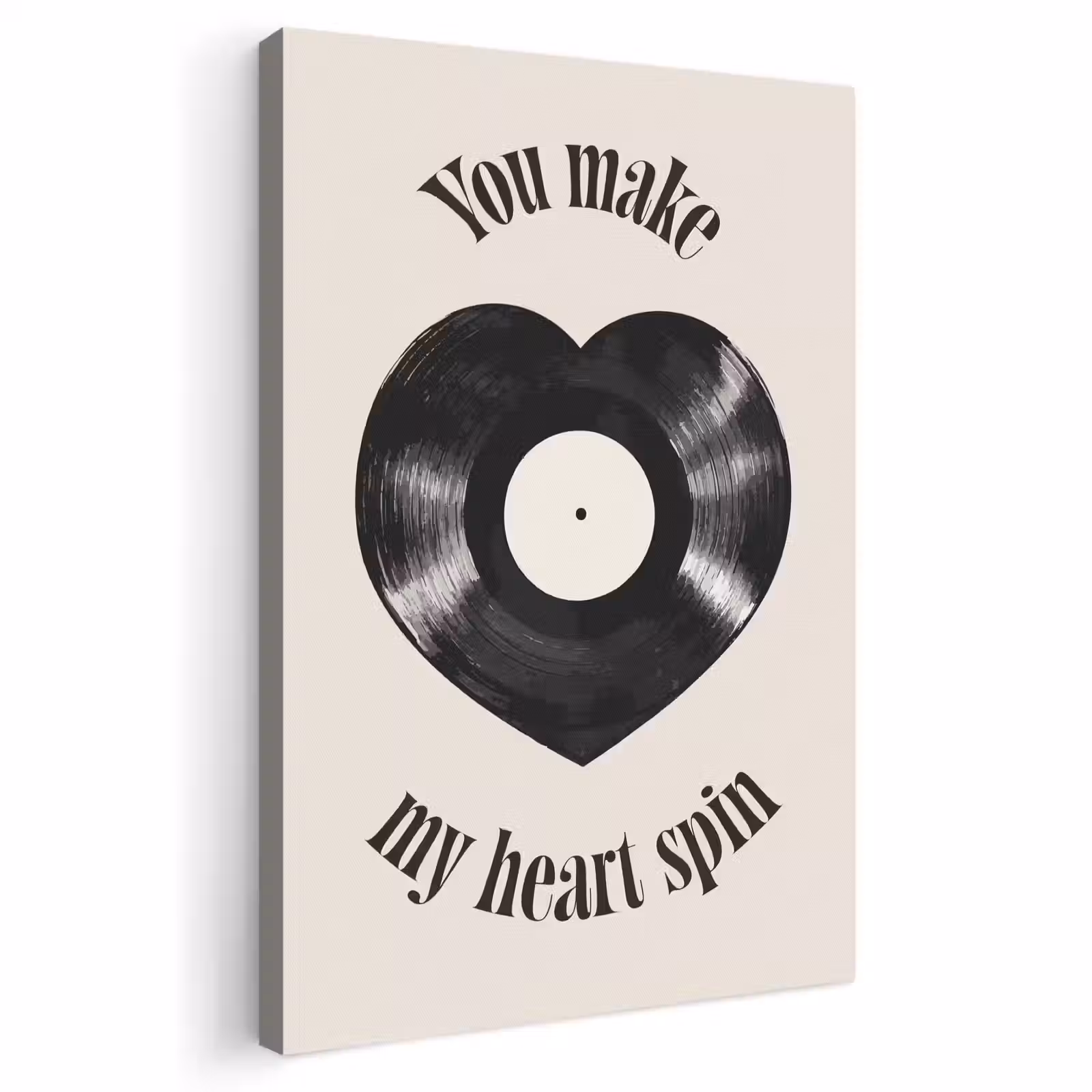 Canvas schilderij - Love - Muziek - Quote — 1