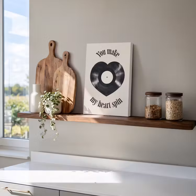 Canvas schilderij - Love - Muziek - Quote — 4