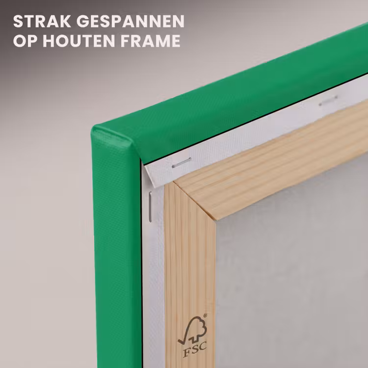 Canvas schilderij - Groen - Hart - Minimalistisch - Valentijn — 7