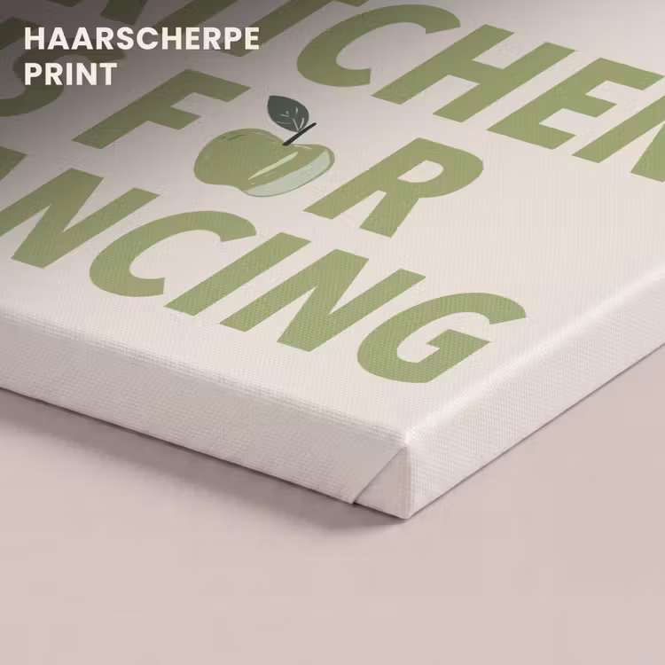 Canvas schilderij - Quote - Appel - Illustratie — 5