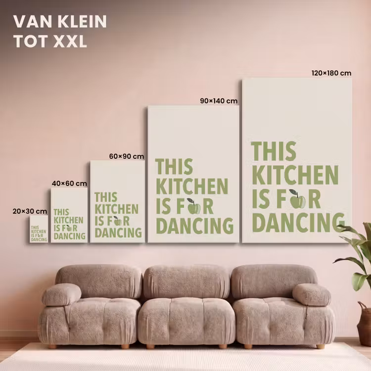 Canvas schilderij - Quote - Appel - Illustratie — 7
