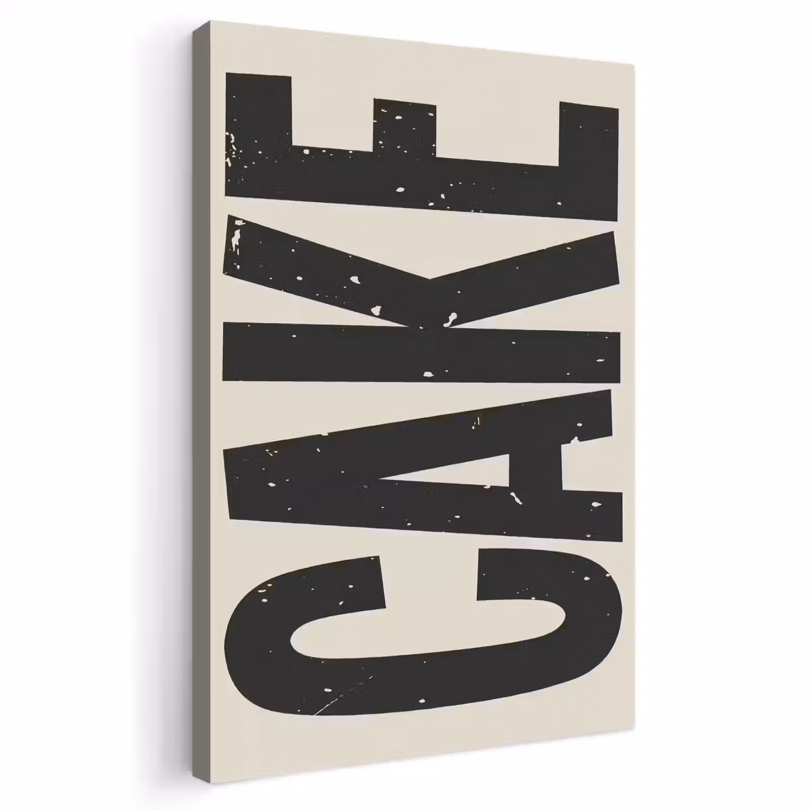 Canvas schilderij - Beige - Japandi - Cake - Decoratie — 1
