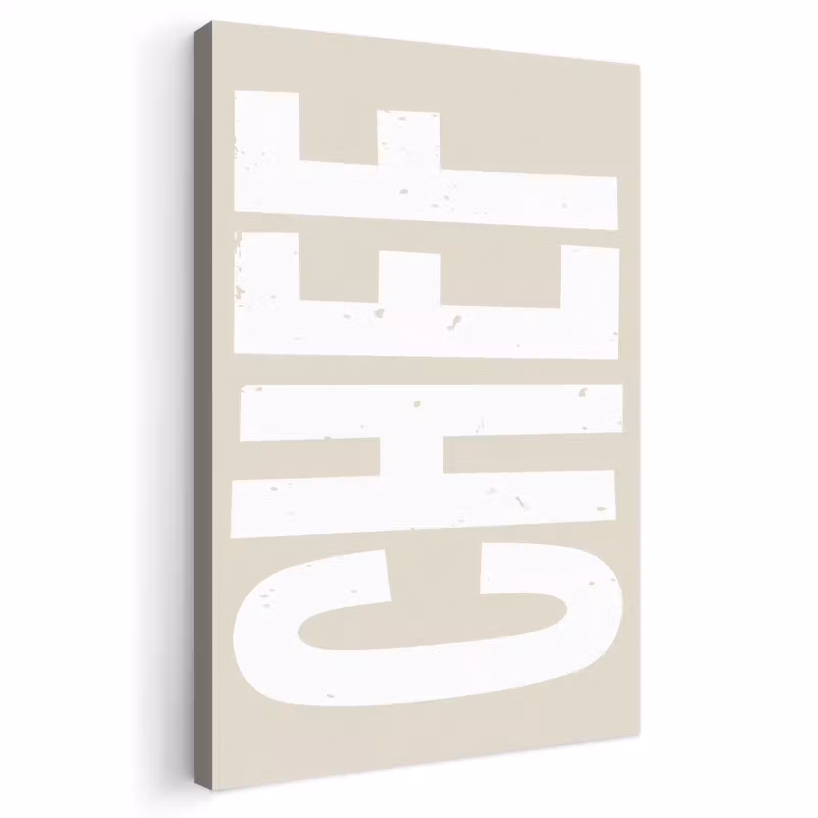 Canvas schilderij - Wit - Chef - Decoratie - Japandi — 1