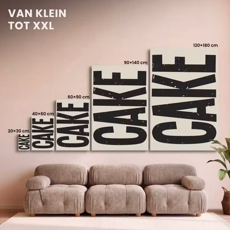 Canvas schilderij - Beige - Japandi - Cake - Decoratie — 7