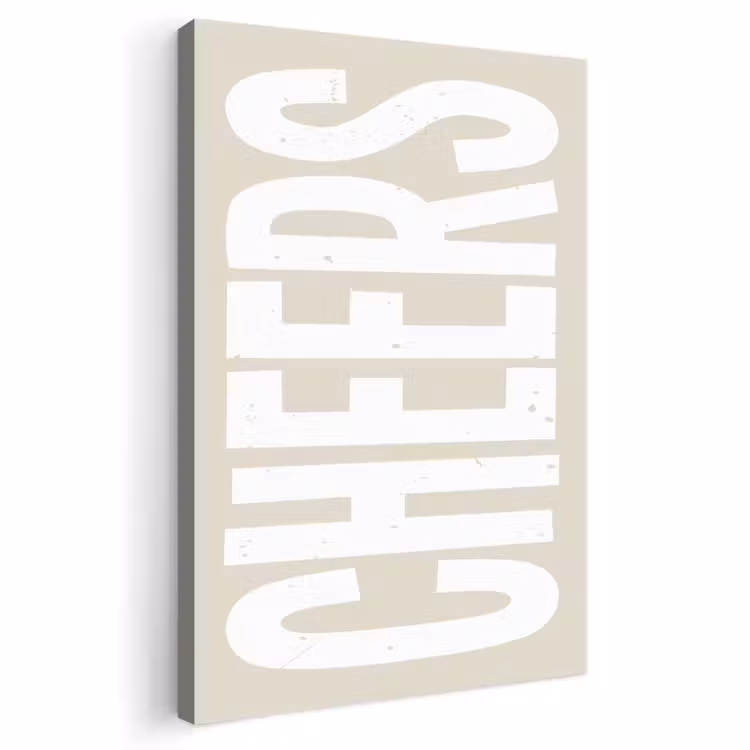 Canvas schilderij - Cheers - Feest - Japandi - Vintage — 1