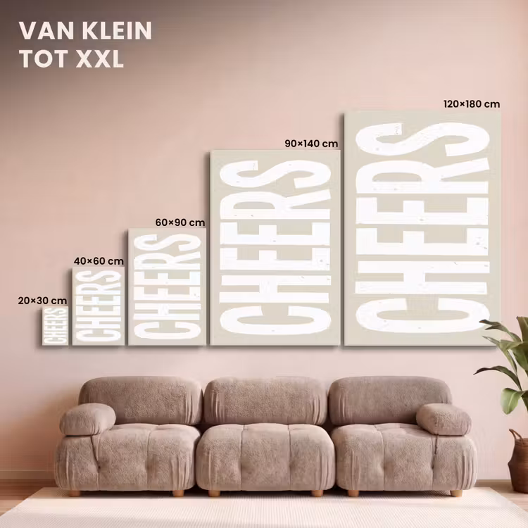 Canvas schilderij - Cheers - Feest - Japandi - Vintage — 7