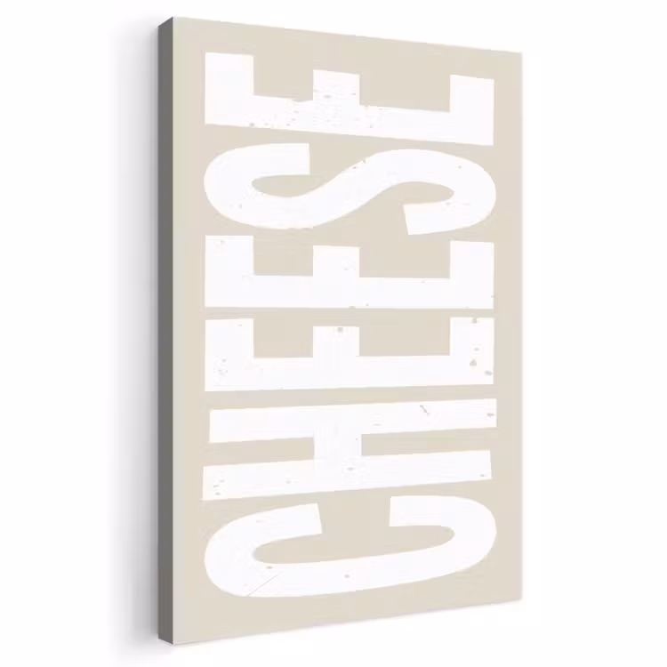 Canvas schilderij - Food - Japandi - Cheese - Decoratie — 1