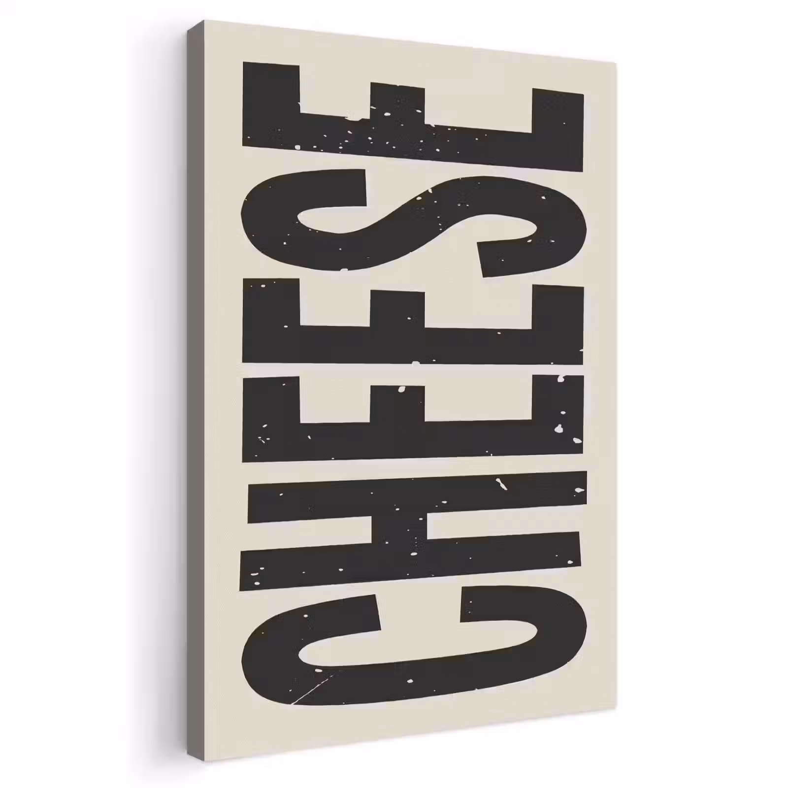 Canvas schilderij - Kaas - Decoratie - Beige - Cheese — 1