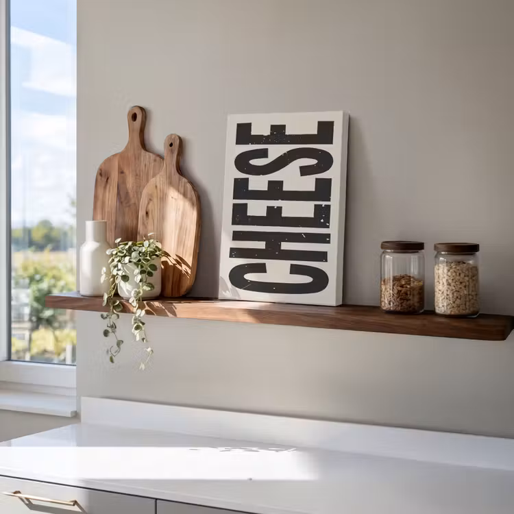 Canvas schilderij - Kaas - Decoratie - Beige - Cheese — 4