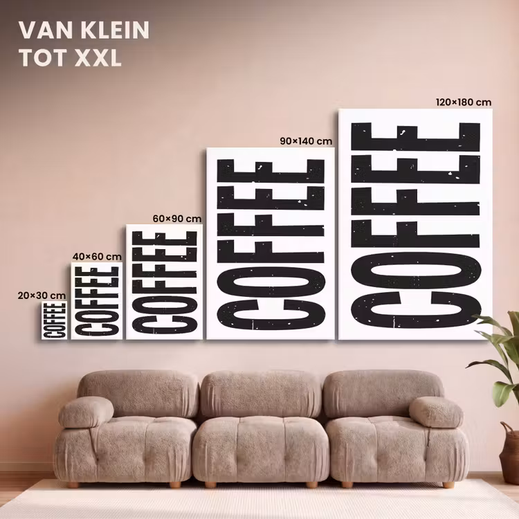 Canvas schilderij - Koffie - Decoratie - Japandi - Vintage — 7