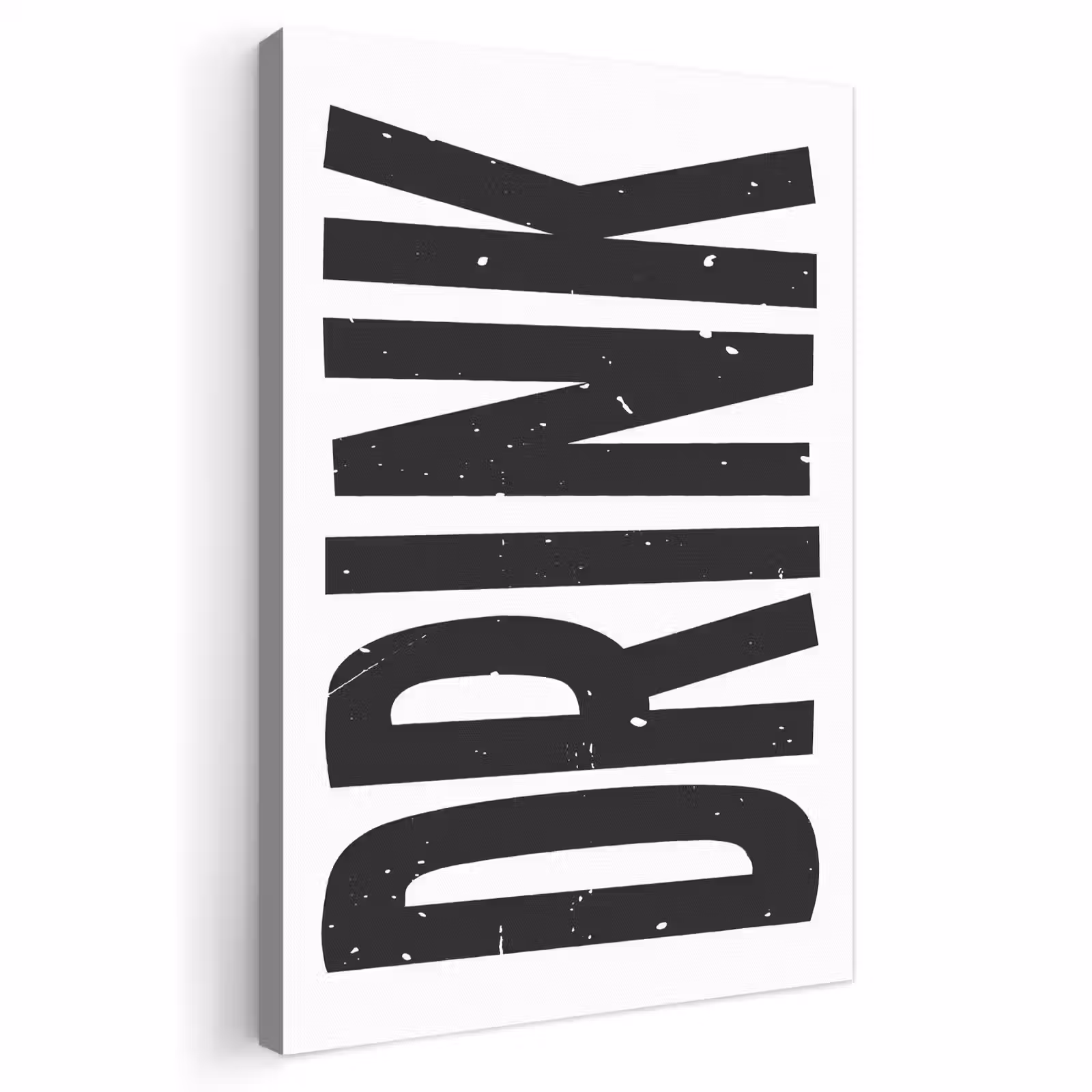 Canvas schilderij - Drink - Zwart - Wit - Decoratie — 1