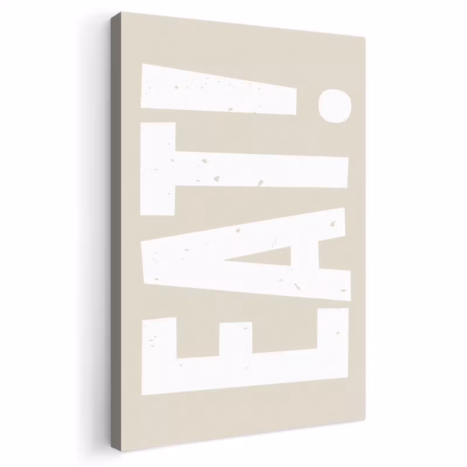 Canvas schilderij - Eten - Decoratie - Beige - Wit — 1