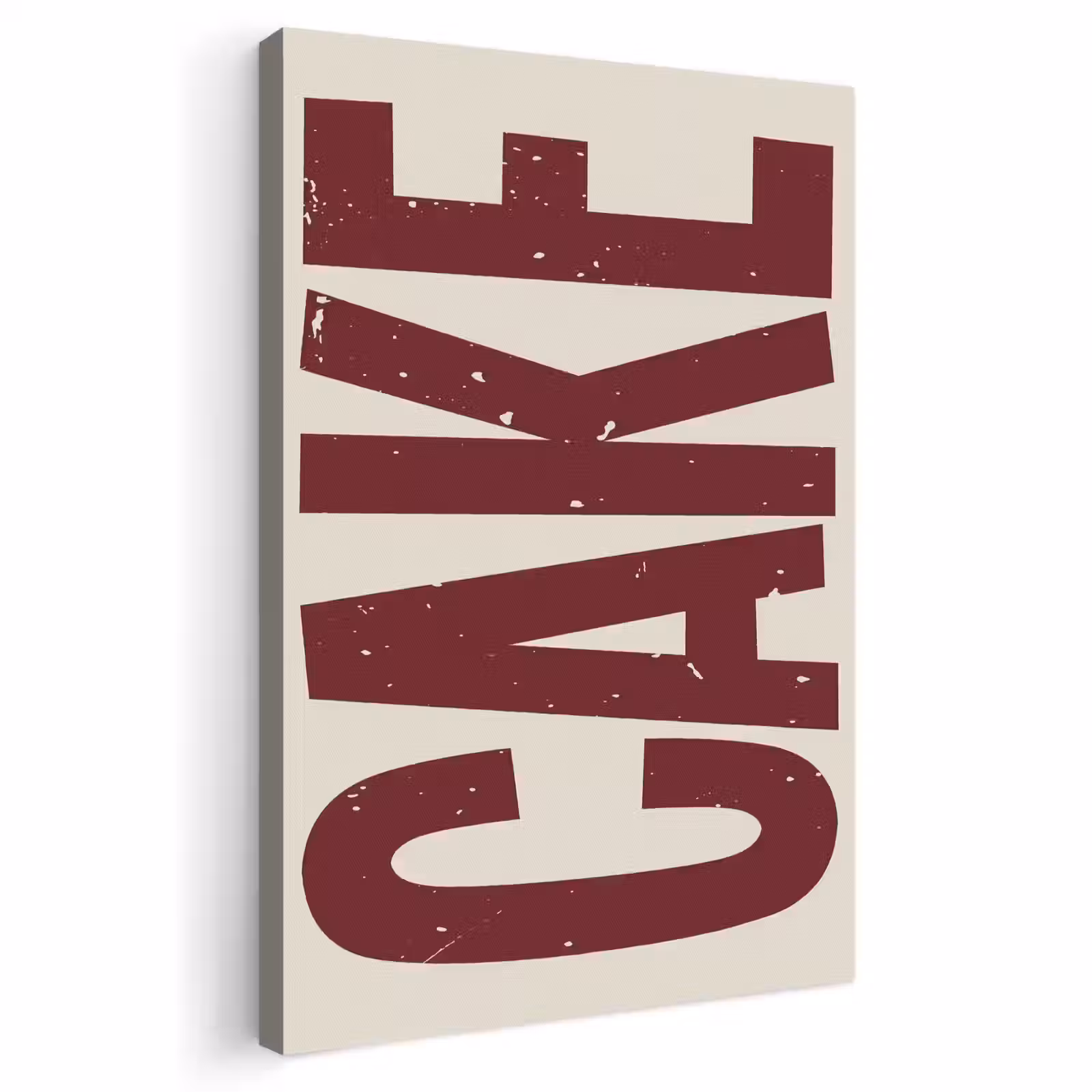 Canvas schilderij - Red - Cake - Decoratie - Eten — 1