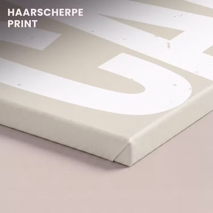 Canvas schilderij - Cake - Woord - Japandi - Wit — 5