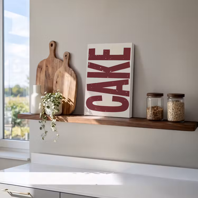 Canvas schilderij - Red - Cake - Decoratie - Eten — 4