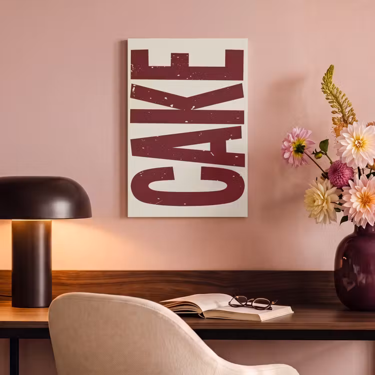 Canvas schilderij - Red - Cake - Decoratie - Eten — 6