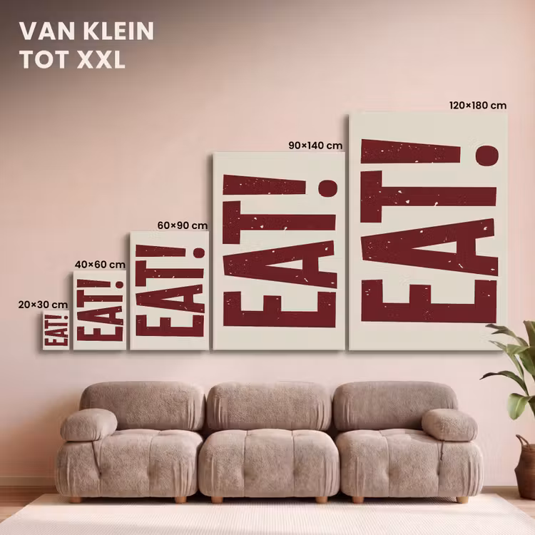 Canvas schilderij - Red - Eten - Vintage - Decoratie — 7