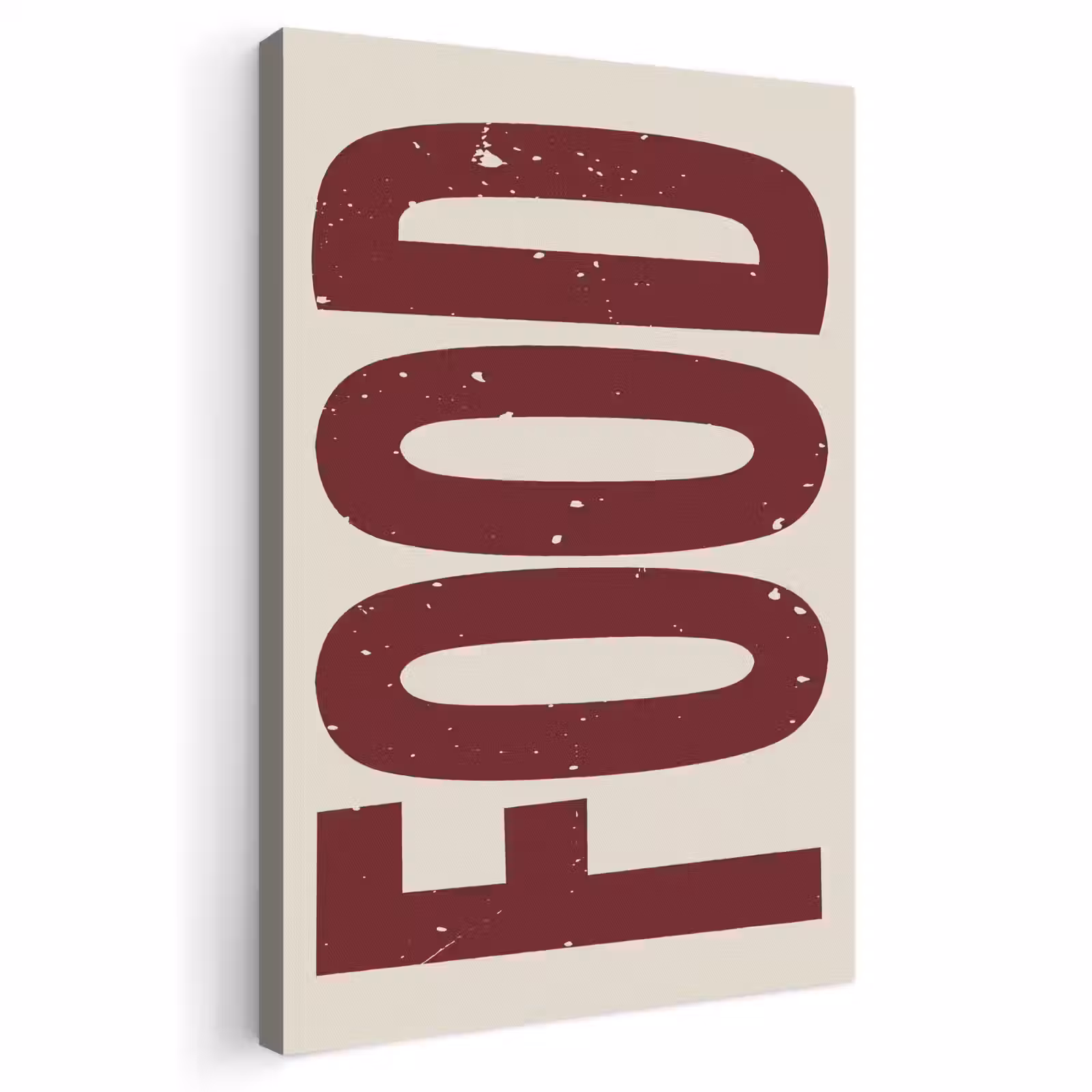 Canvas schilderij - Eten - Japandi - Rood - Decoratie — 1