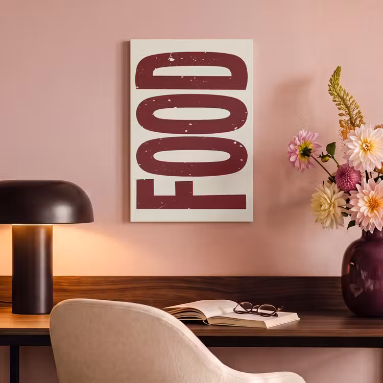 Canvas schilderij - Eten - Japandi - Rood - Decoratie — 6