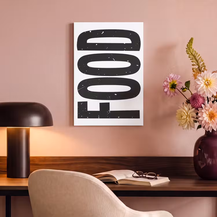 Canvas schilderij - Food - Zwart - Wit - Decoratie — 6